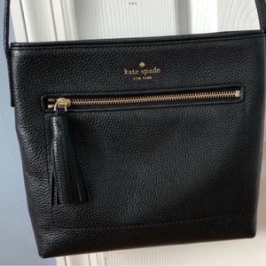Kate Spade Black Leather Crossbody Bag